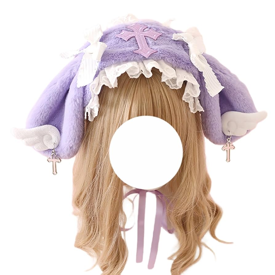 うさ耳ボンネット マフラー y2k ロリータ フリル 天使界隈 ゴスロリ Amazon.co.jp: ロリータ風ヘアアクセサリー レース帽子